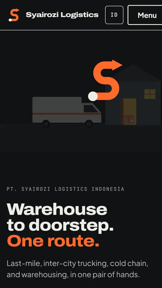 Syairozi Logistics: Home page, phone