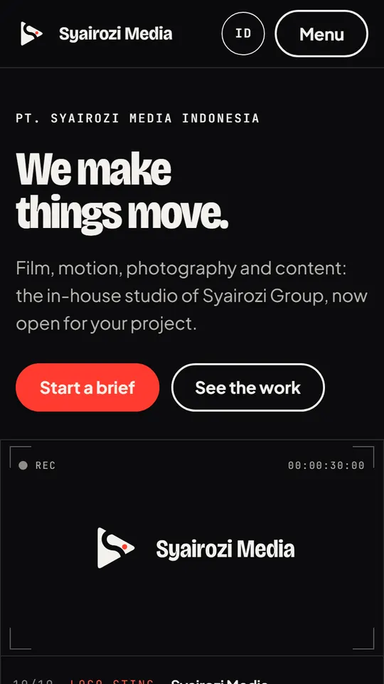 Syairozi Media: Home page, phone